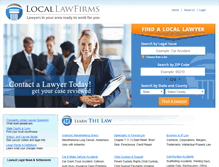 Tablet Screenshot of locallawfirms.com